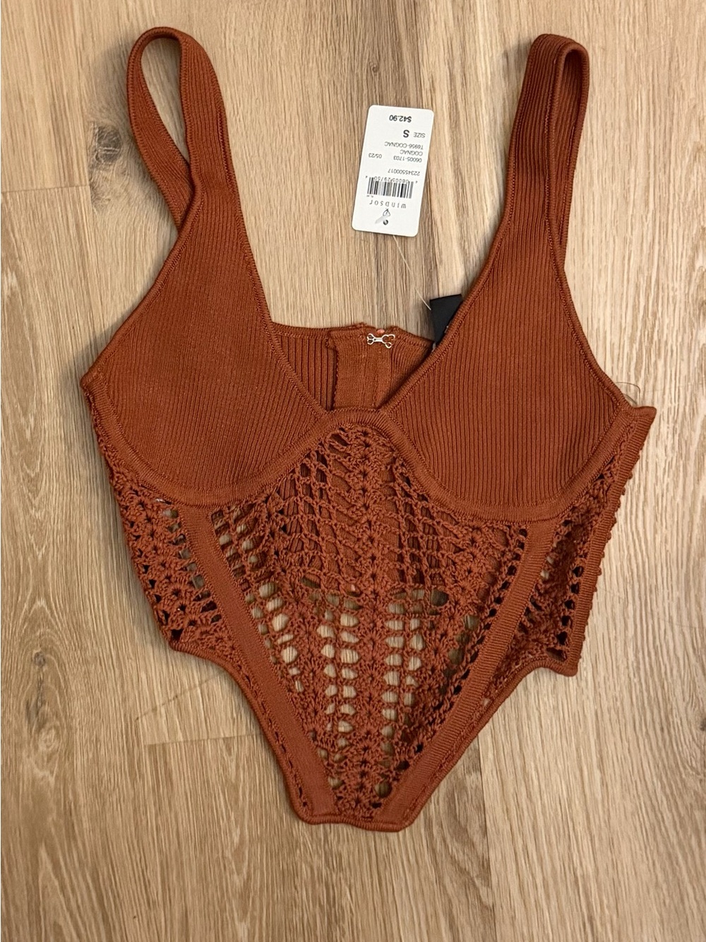 Windsor Rust Crocher Top -